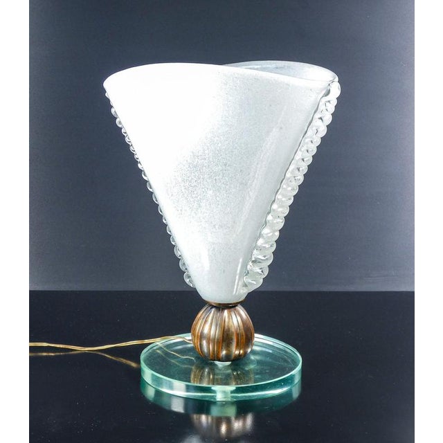 Blown Glass Table Lamp from Barovier, 1930s For Sale - Image 14 of 18