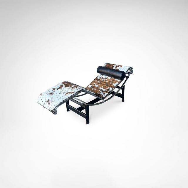 Double Ponyskin LC4 Chaise Longue by Le Corbusier for Cassina, 1990s For Sale - Image 10 of 18