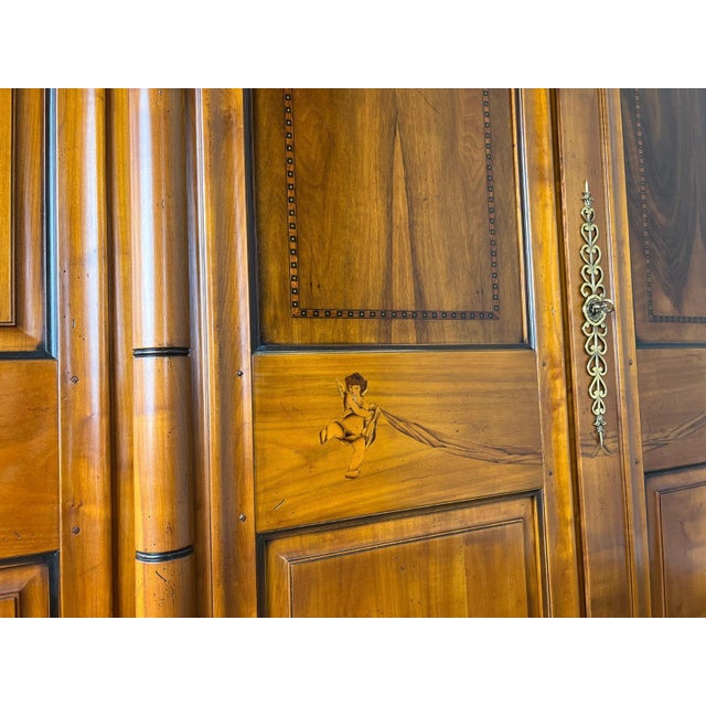 Vintage French Carved 6-Door Armoire For Sale - Image 11 of 17