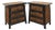 Mid 20th Century Pair of Asian Style Bamboo & Wicker End Tables For Sale