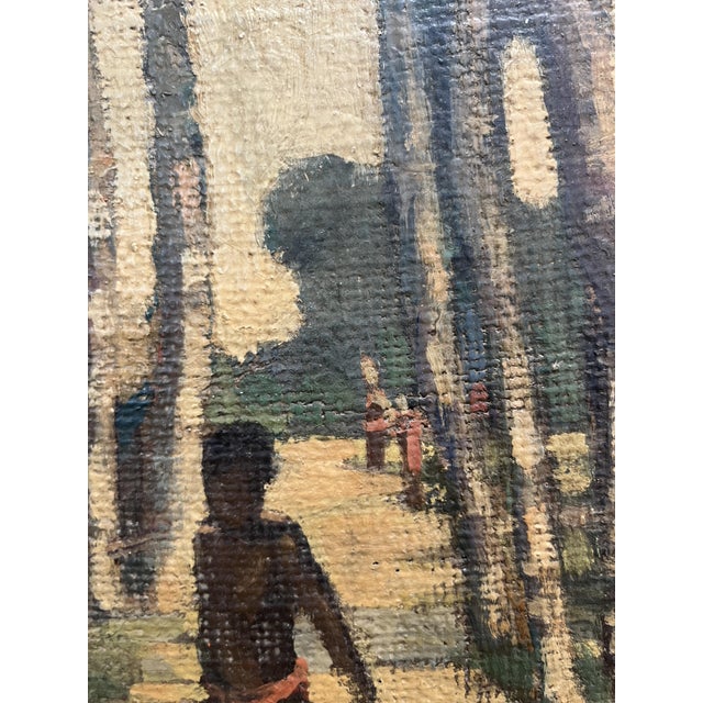Sannemann, Île Animée, Oil on Canvas on Cardboard, Framed For Sale - Image 4 of 13