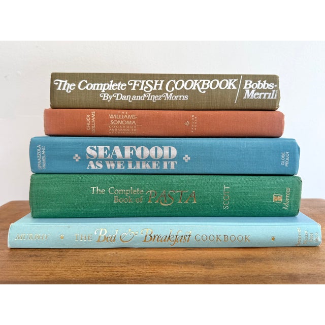 Late 20th Century Cookbooks in Mediterranean Inspired Palette, Set of 5 For Sale - Image 18 of 18