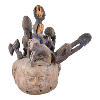 Early 20th Century Yoruba Headpiece Nigeria Pearson Collection For Sale