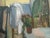 Mid-Century Modern 'Morning at the Window' Swedish Expressive Figurative Interior Oil Painting, Framed For Sale - Image 10 of 12