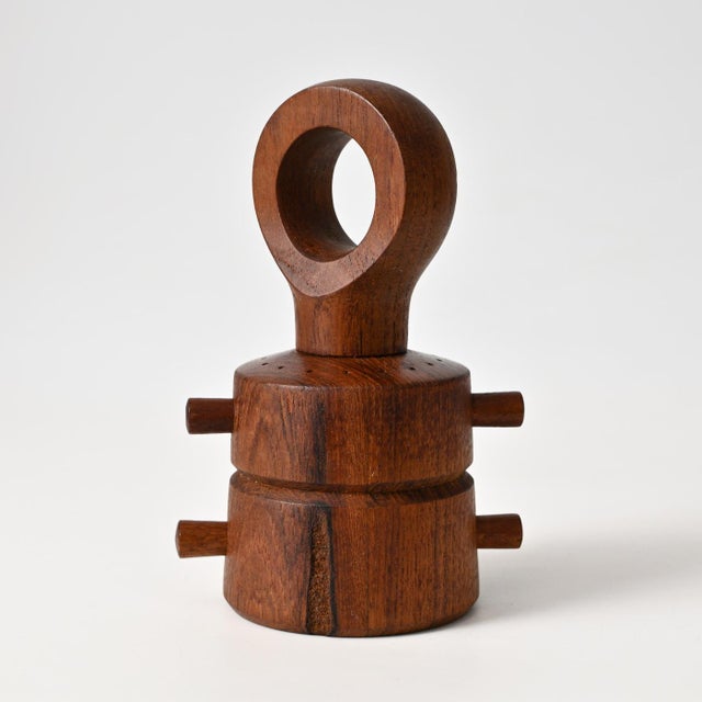 1960s Danish Teak Pepper Mill and Salt Shaker by Jens Harald Quistgaard for Dansk Designs, 1960s For Sale - Image 5 of 13