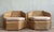 Vintage Coastal Brown Jordan Faceted Rattan Lounge Chairs - A Pair For Sale In West Palm - Image 6 of 12