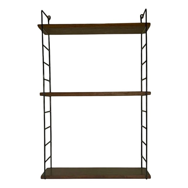 Black Mid-Century String Shelving Unit, 1960s For Sale - Image 8 of 8