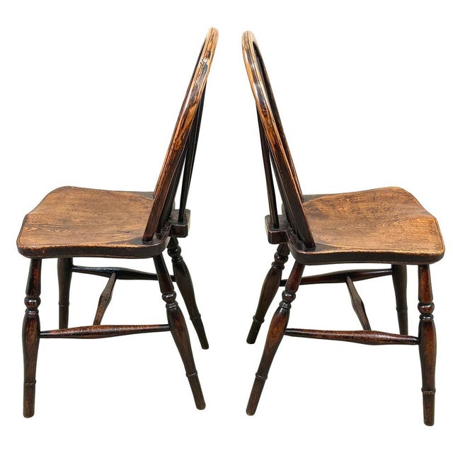 Antique Kitchen Farmhouse Dining Chairs, 1840, Set of 6 For Sale - Image 3 of 17