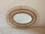 Mid-Century Modern Vintage Oval Rattan Wall Mirror, 1970s For Sale - Image 3 of 11