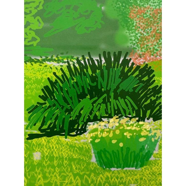 Green David Hockney, a Year in Normandie, 2020-2021 (Detail) Composite IPad Painting, Copyright David Hockney, Printed in Uk For Sale - Image 8 of 11