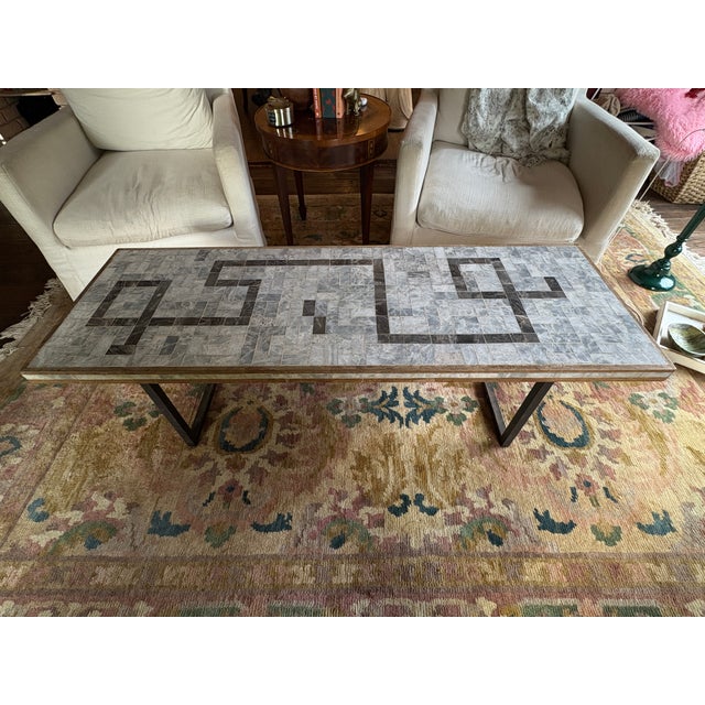 Swiss Mid-Century Modern Stone Mosaic Coffee Table, C. 1960 For Sale - Image 9 of 10