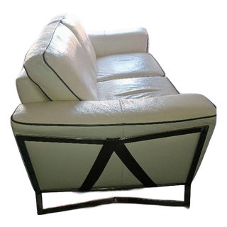 Violino Full Grain Leather Sofa For Sale