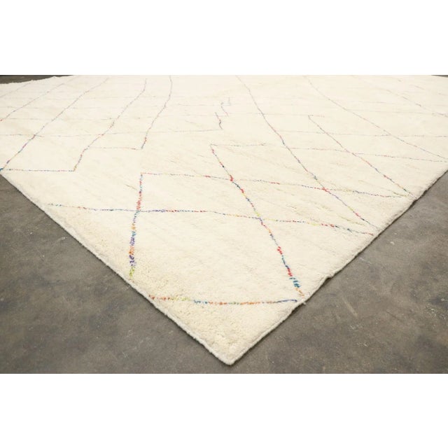 Beige Wabi-Sabi Boho Moroccan Rug, 12'00 X 15'00 For Sale - Image 8 of 11