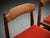 Vintage Dining Chairs in Oak and Velvet by Guillerme Et Chambron, France, 1960, Set of 2 For Sale - Image 3 of 13