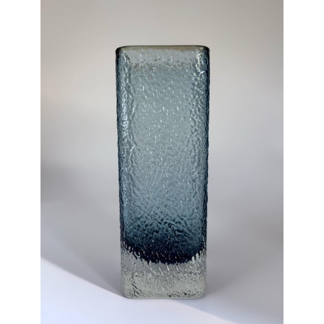 Mid-Century Modern Scandinavian Ice Glass Pillar Vase by Glimma Glasbruk, 1960s For Sale - Image 10 of 10