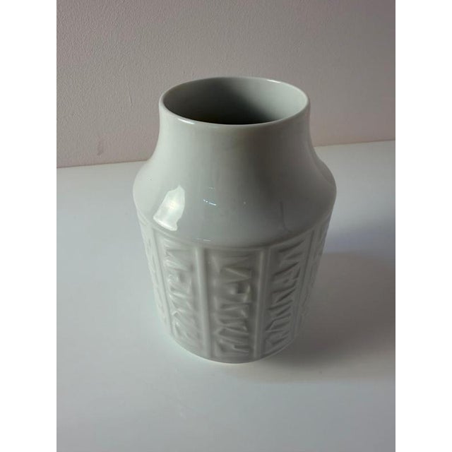 White Porcelain Vase by Winterling Bavaria For Sale - Image 3 of 10