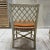 Wood 1980s White Rattan Bamboo Table and Chair Set with Flip Top to Expand From Game Size to Dining Table - Set of 5 For Sale - Image 7 of 13