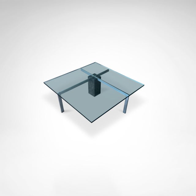 Black KW1 Coffee Table in Glass and Granite by Hank Kwint for Metaform, 1980s For Sale - Image 8 of 8