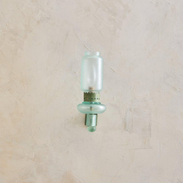 1940s Italian Corroso Glass Sconce Attributed to Flavio Poli for Seguso No. 02 For Sale In Chicago - Image 6 of 12