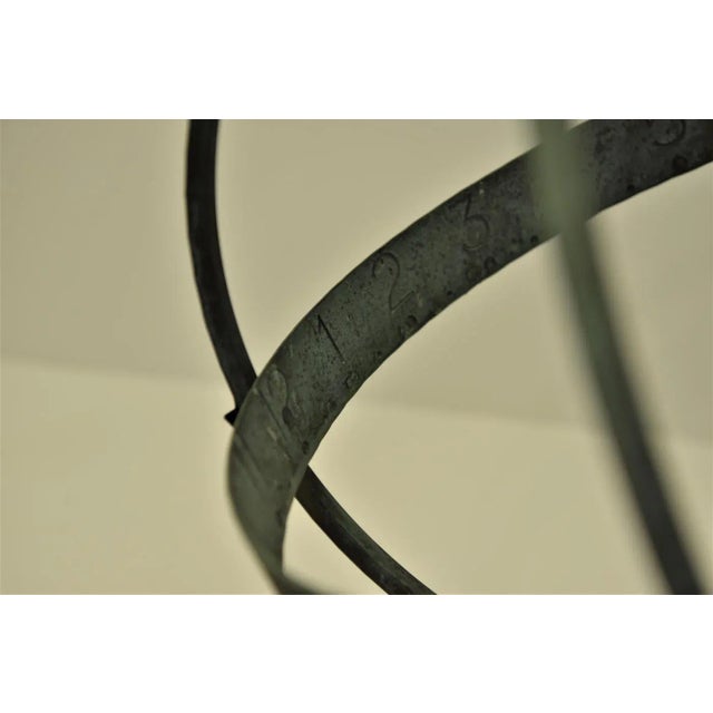 Large Swedish Wrought Iron and Copper Garden Sundial, 1950s For Sale - Image 9 of 12