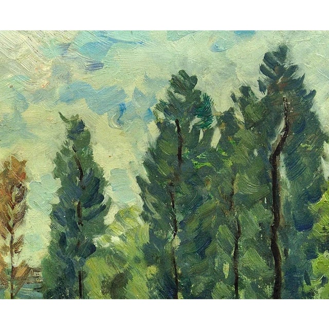 Henri Joseph Pauwels, Wooded Landscape, 1966, Oil Painting, Framed For Sale - Image 7 of 18