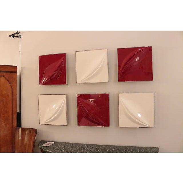 1960s Set of Six Modernist Wall Reliefs For Sale In New York - Image 6 of 10
