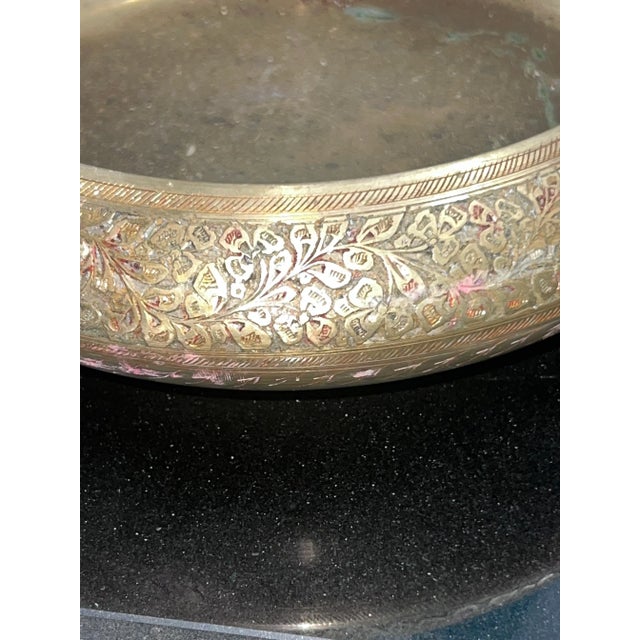 Mid-Century Modern Vintage 1970s Brass Bowl For Sale - Image 3 of 6