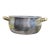 1990s Command Performance Gold 9" 2 Handle Pan 18/10 Stainless 3 Ply Base Lid Sauté For Sale