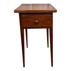 Antique Federal Style Mahogany Side Table With Dovetails and Finished Back