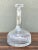 Transparent Vintage Etched Glass Decanter With Stopper For Sale - Image 8 of 11