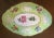 Antique early 19th c. Coalport porcelain botanical oval dessert dish. Decorated with hand painted flower specimens on a...
