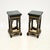 Antique Chinoiserie Lacquered Side Tables with Marble Tops, 1950s, Set of 2 For Sale - Image 10 of 10