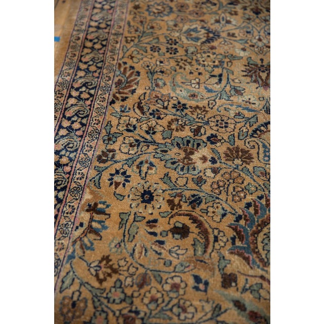 Vintage Tea Washed Meshed Rug Runner - 3'10" x 15'10" For Sale - Image 9 of 10