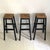 Industrial High Workshop Stools, 1950s, Set of 3 For Sale - Image 3 of 9