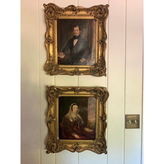 Early 19th Century English School Portraits on Canvas - a Pair For Sale - Image 13 of 13