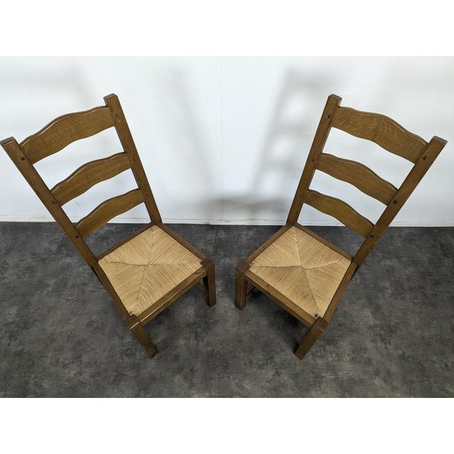 Straw-Seated Chairs, Set of 2 For Sale - Image 3 of 7