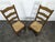 Straw-Seated Chairs, Set of 2 For Sale - Image 3 of 7