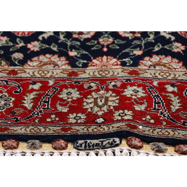 Vintage Turkish Silk Hereke Rug, 02'01 X 03'00 For Sale In Dallas - Image 6 of 11