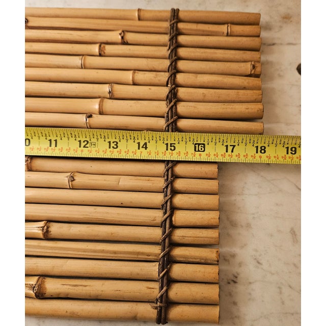 Pair of Vintage Bamboo Place Mats For Sale - Image 17 of 18