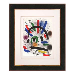 Joan Miro Original Lithograph V1-2 Mourlot 1970 Framed