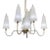 Revelation Modern Gold and White Ella Chandelier For Sale