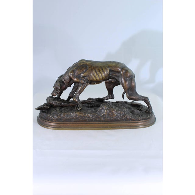 Jules Moigniez Bronze Sculpture of a Pointer and Pheasant, 19th Century For Sale - Image 4 of 6
