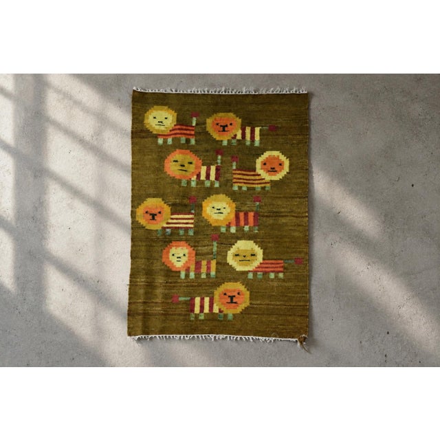 Vintage Polish Woven Tapestry by Maria Janowska for Wielkopolska Spółdzielnia Pracy Przemysłu Artystycznego in Poznań, 1970s For Sale - Image 15 of 15