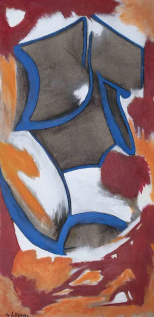 Giorgio Lo Fermo, Abstract Composition, Original Oil on Canvas, 2021