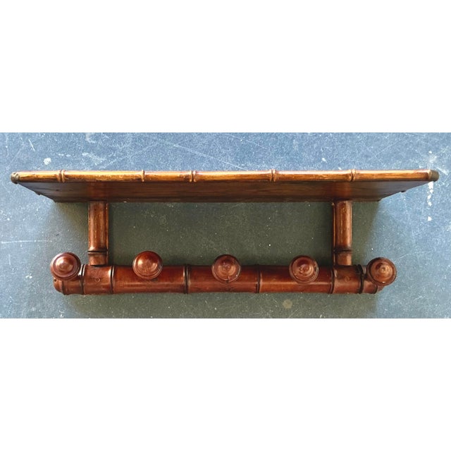 Vintage Boho Turned Wood Coat Rack For Sale In West Palm - Image 6 of 12