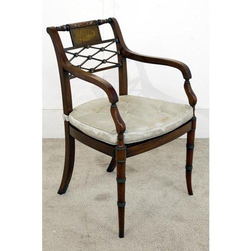 Regency Dining Table and Chairs in Mahogany, 1920s, Set of 9 For Sale - Image 9 of 12