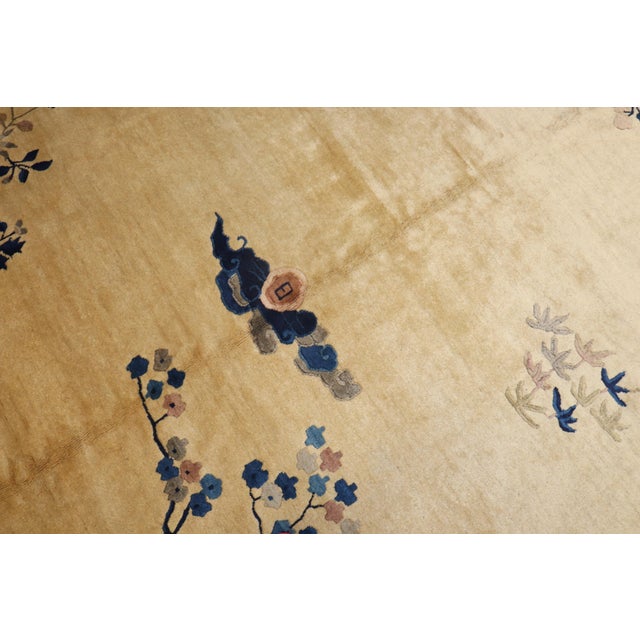 Pictorial Antique Chinese Rug - 8'8" x 11'5" For Sale - Image 4 of 18