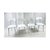 1950s White Retro Kitchen Table and Four (4) Chairs - Set of 5 For Sale - Image 4 of 12