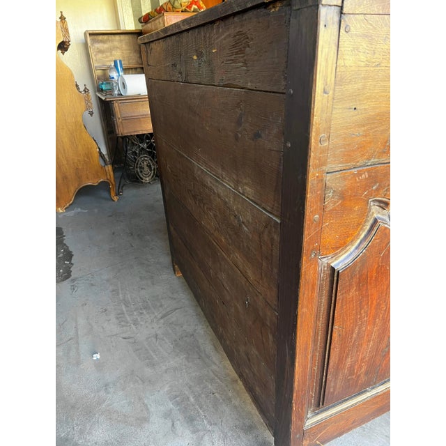 Antique 19th Century Walnut French Provincial Slant Front Secretary Desk For Sale - Image 4 of 11