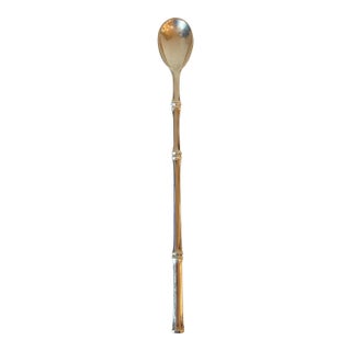 Vintage Tiffany & Co. Bamboo Sterling Silver Iced Tea Spoon For Sale